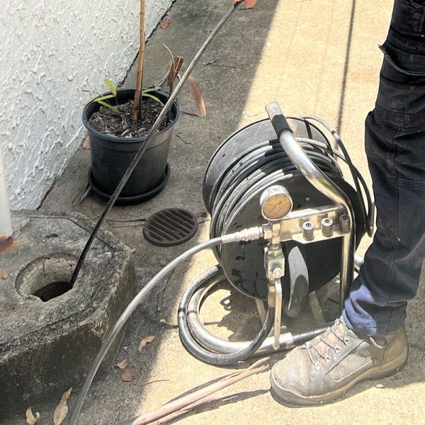 Sewer camera inspection equipment used to inspect a plumbing line